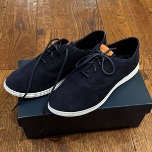 Cole Haan Black Oxfords with White Soles